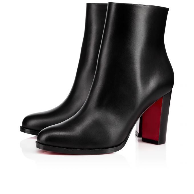 Christian Louboutin Adox 085 85 Lucido Calf Boots Støvler Dame Sort | DK-63449