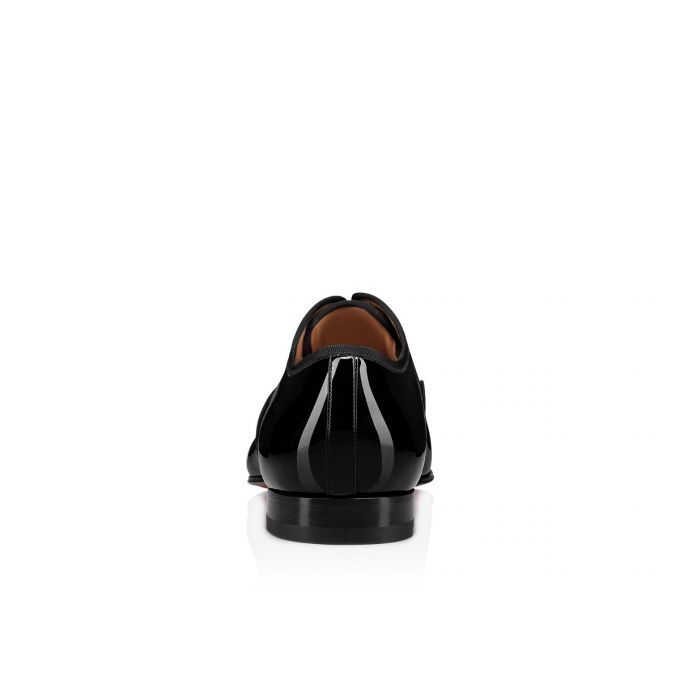 Christian Louboutin Alpha Male Lak Derby Derby Herre Sort | DK-09167