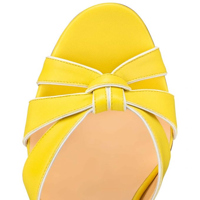 Christian Louboutin Anjalili 55 Nappa Sandals Sandaler Dame Gul | DK-94133