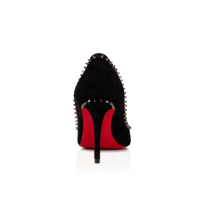 Christian Louboutin Anjalina 085 85 Veau Velours Pumps Pumps Dame Sort | DK-08861