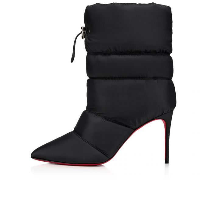 Christian Louboutin Astro Pointue 85 Creative Fabric Boots Støvler Dame Sort | DK-67685