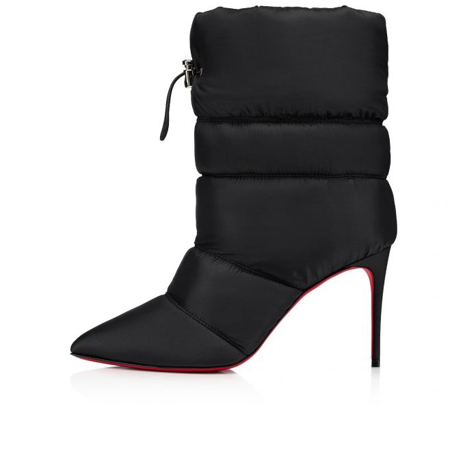 Christian Louboutin Astro Pointue 85 Creative Fabric Boots Støvler Dame Sort | DK-67685