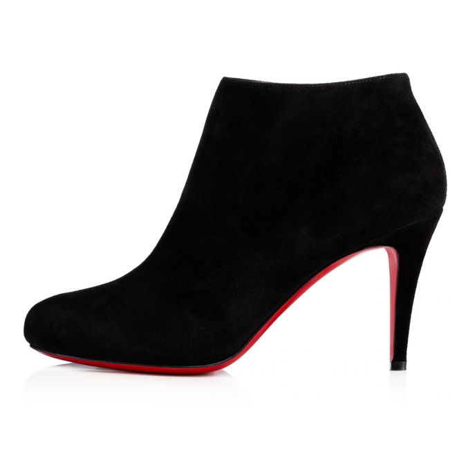 Christian Louboutin Belle 085 85 Veau Velours Boots Støvler Dame Sort | DK-69135