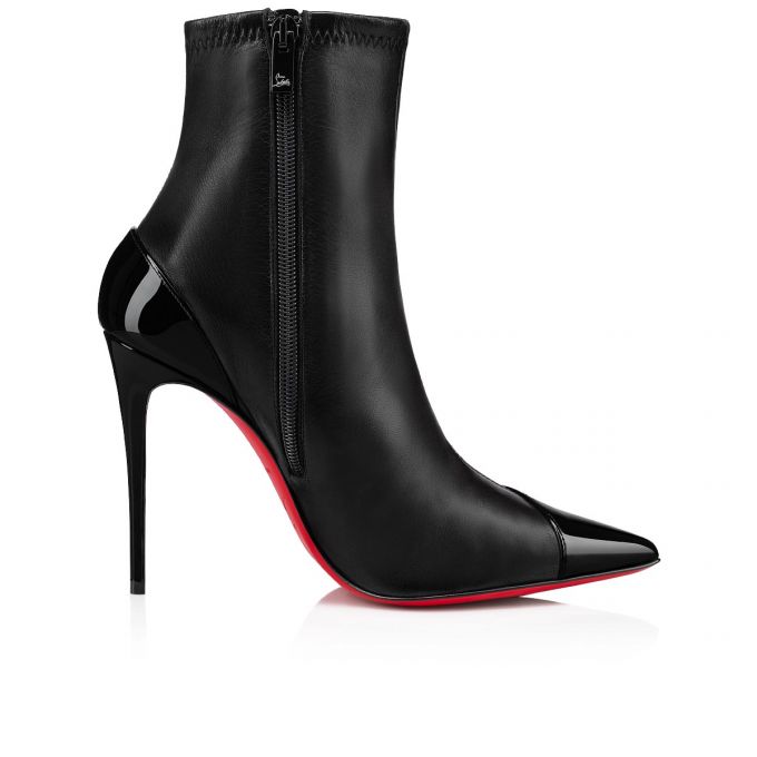 Christian Louboutin Bibooty 100 Nappa Boots Støvler Dame Sort | DK-89968