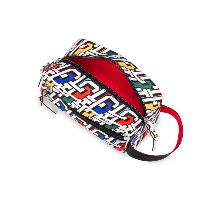 Christian Louboutin Blaster Creative Fabric Pouches Pouches Herre Flerfarvede Sort | DK-10091