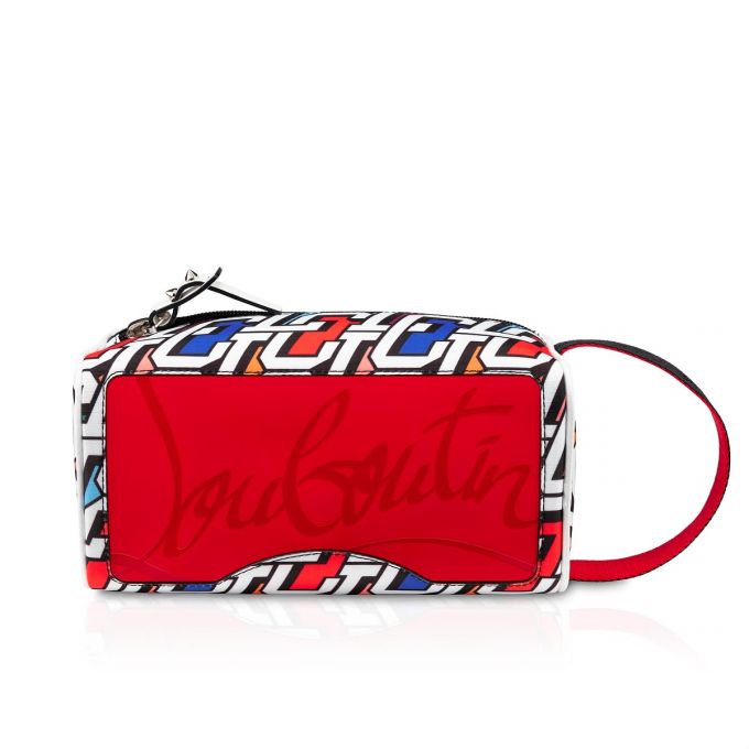 Christian Louboutin Blaster Creative Fabric Pouches Pouches Herre Flerfarvede Sort | DK-10091