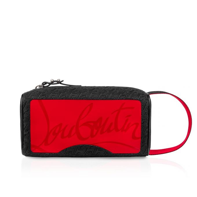 Christian Louboutin Blaster Creative Fabric Pouches Pouches Herre Sort | DK-12326