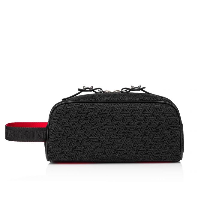 Christian Louboutin Blaster Creative Fabric Pouches Pouches Herre Sort | DK-12326