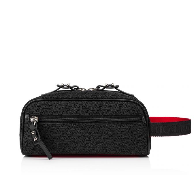 Christian Louboutin Blaster Creative Fabric Pouches Pouches Herre Sort | DK-12326