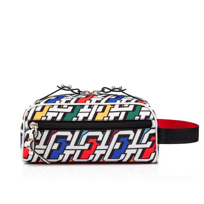 Christian Louboutin Blaster Creative Fabric Pouches Pouches Herre Flerfarvede Sort | DK-96922