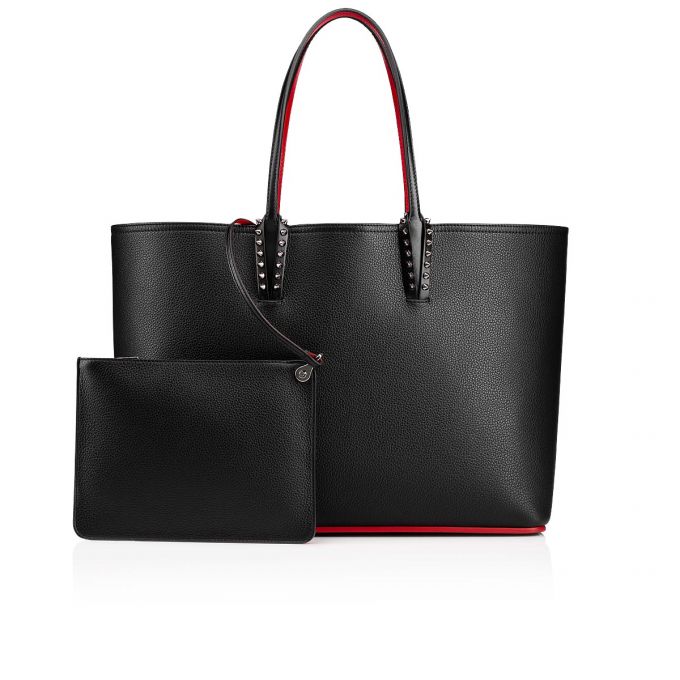 Christian Louboutin Cabata Calf Tote Bags Muleposer Dame Sort | DK-93788