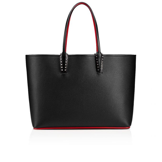 Christian Louboutin Cabata Calf Tote Bags Muleposer Dame Sort | DK-93788