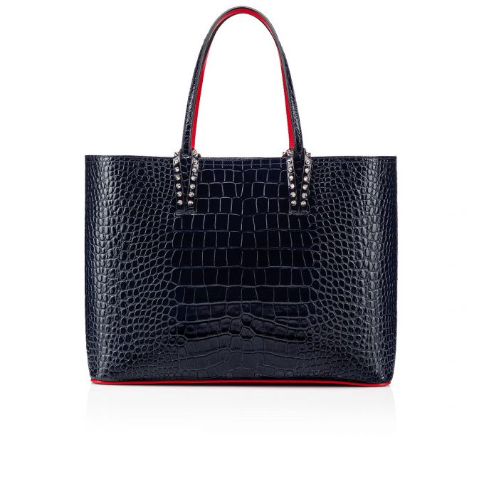 Christian Louboutin Cabata Creative Læder Tote Bags Muleposer Dame Blå | DK-51243