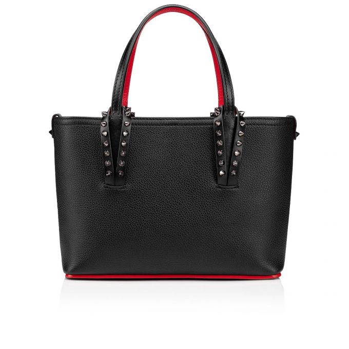 Christian Louboutin Cabata E/W Classic Læder Tote Bags Muleposer Dame Sort | DK-93873