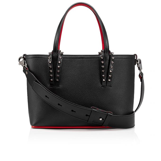 Christian Louboutin Cabata E/W Classic Læder Tote Bags Muleposer Dame Sort | DK-93873