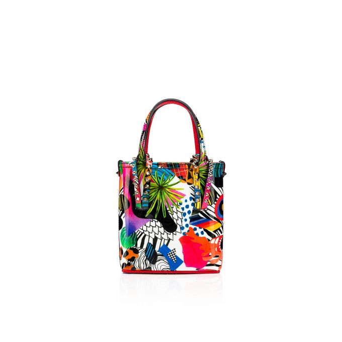 Christian Louboutin Cabata N/S Mini Creative Læder Tote Bags Muleposer Dame Flerfarvede | DK-42118