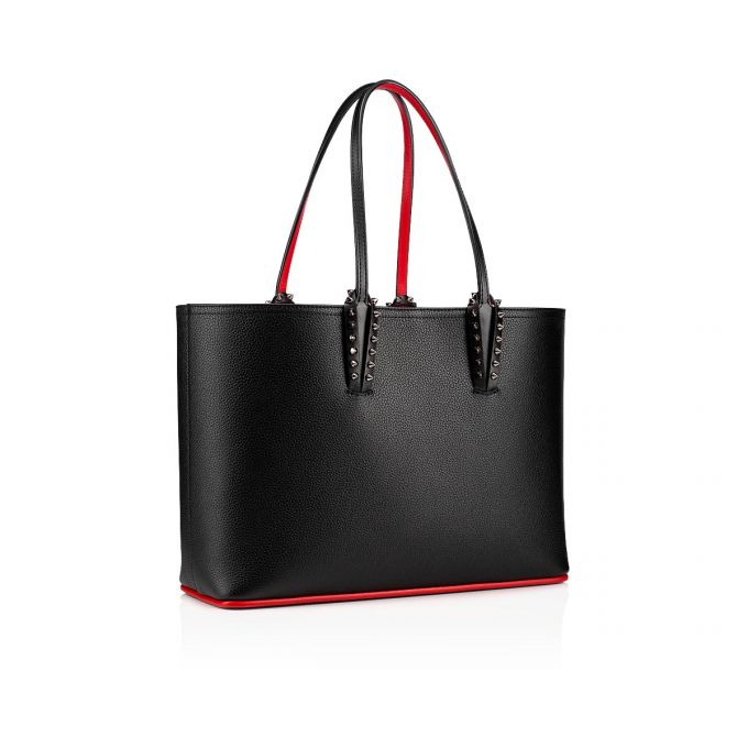 Christian Louboutin Cabata Small Calf Tote Bags Muleposer Dame Sort | DK-59750