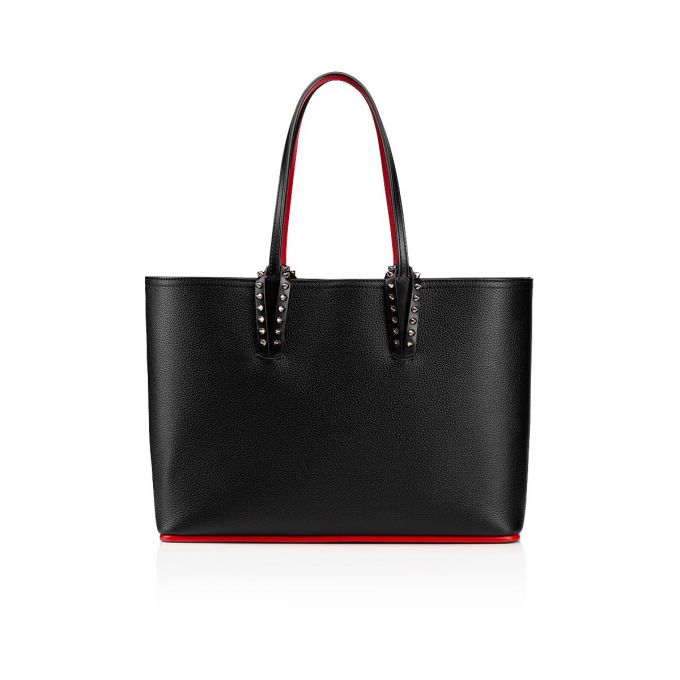 Christian Louboutin Cabata Small Calf Tote Bags Muleposer Dame Sort | DK-59750