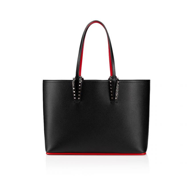 Christian Louboutin Cabata Small Calf Tote Bags Muleposer Dame Sort | DK-59750