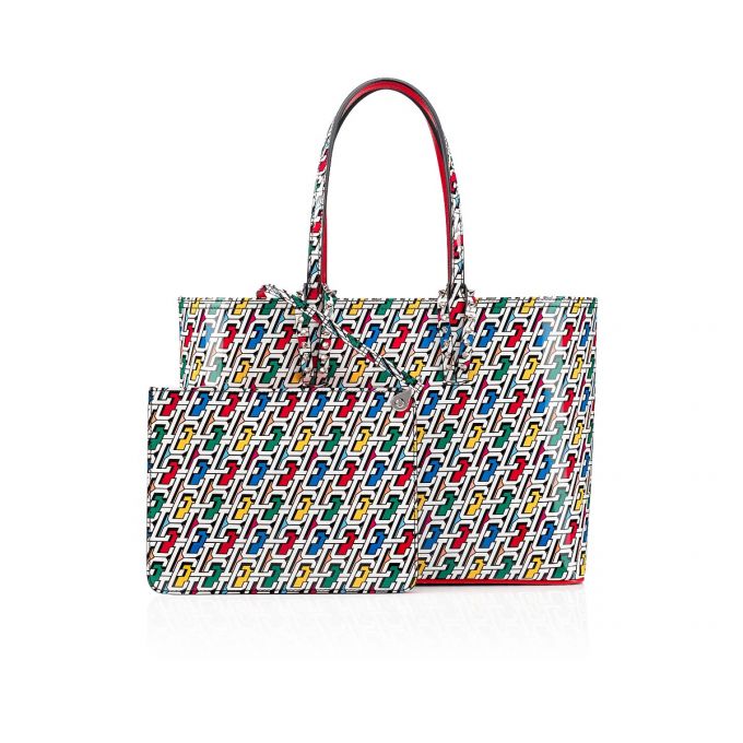 Christian Louboutin Cabata Small Creative Læder Tote Bags Muleposer Dame Flerfarvede | DK-19382