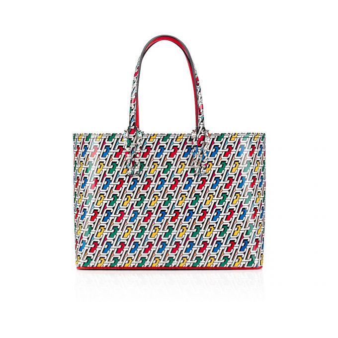 Christian Louboutin Cabata Small Creative Læder Tote Bags Muleposer Dame Flerfarvede | DK-19382