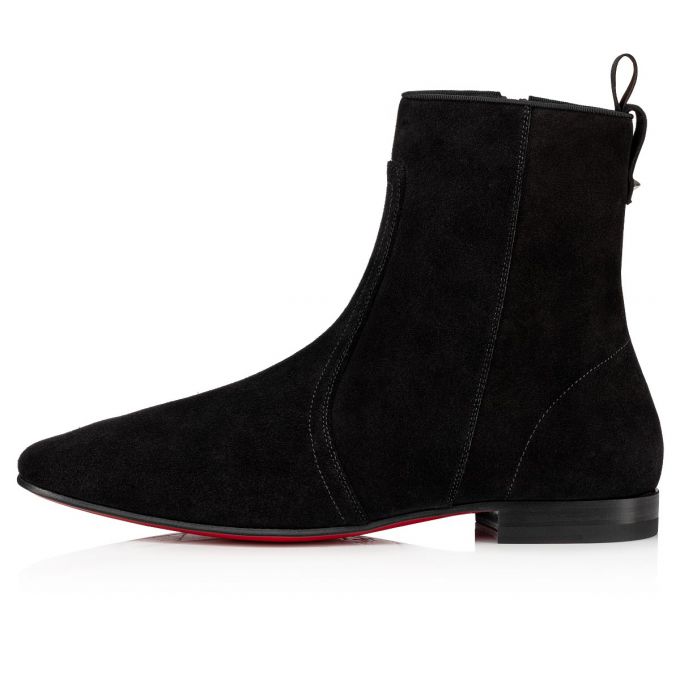 Christian Louboutin Cardaboot Calf Booty Støvler Herre Sort | DK-34586