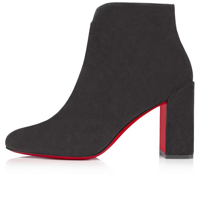 Christian Louboutin Castarika 85 Veau Velours Boots Støvler Dame Grå | DK-93309