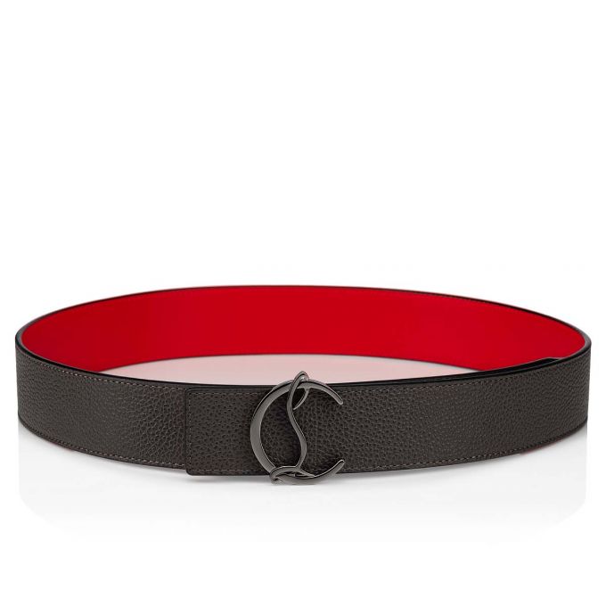 Christian Louboutin Cl Logo Belt 40 Classic Læder Belts Bælter Herre Metal | DK-87286