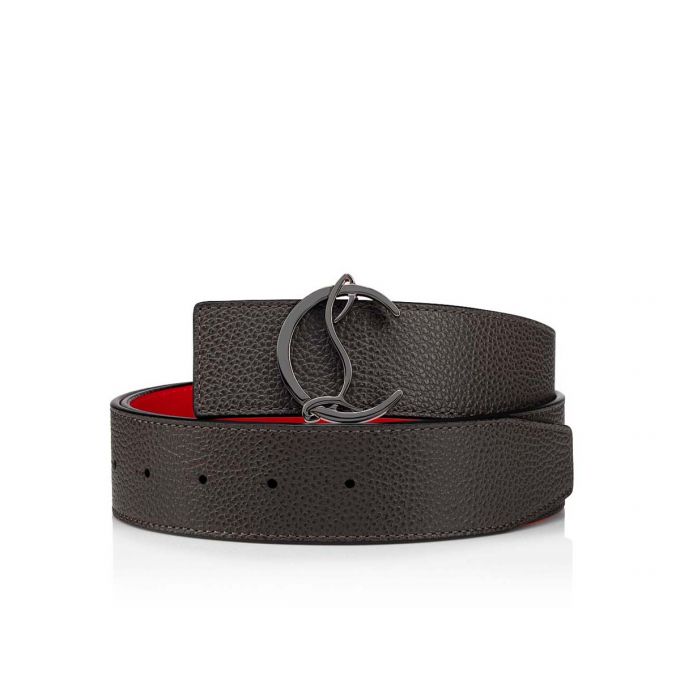 Christian Louboutin Cl Logo Belt 40 Classic Læder Belts Bælter Herre Metal | DK-87286