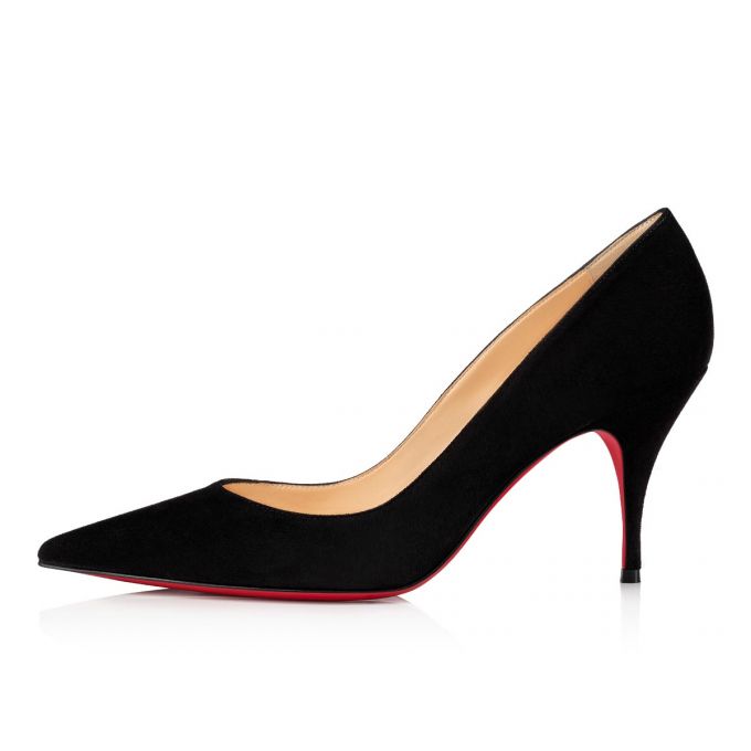 Christian Louboutin Clare 080 80 Veau Velours Pumps Pumps Dame Sort | DK-10005