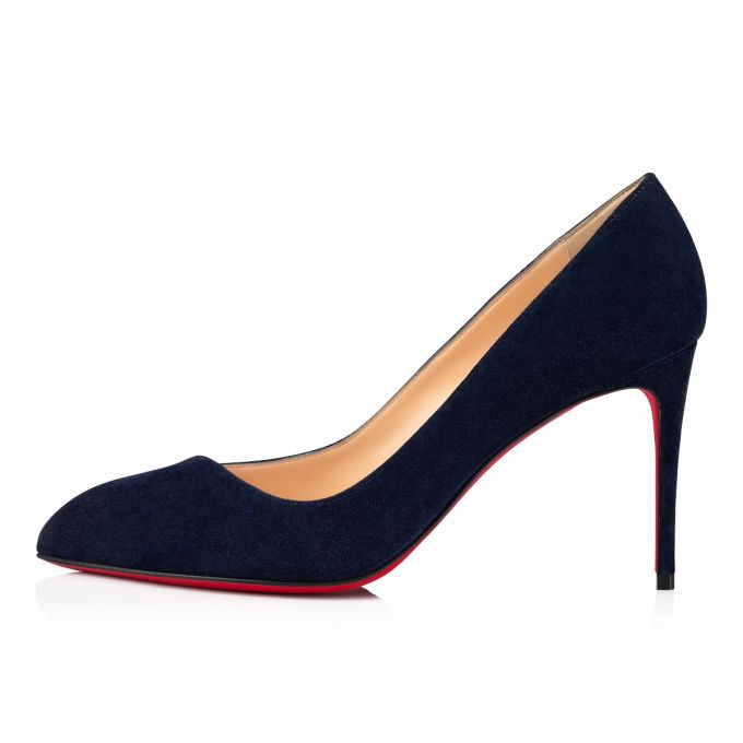 Christian Louboutin Corneille 085 85 Nocturne Veau Velours Pumps Pumps Dame Sort | DK-76726