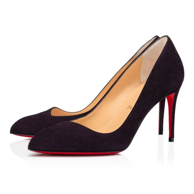 Christian Louboutin Corneille 085 85 Veau Velours Pumps Pumps Dame Blå | DK-80512