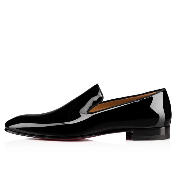 Christian Louboutin Dandelion 000 Lak Loafer Loafers Herre Sort | DK-13298