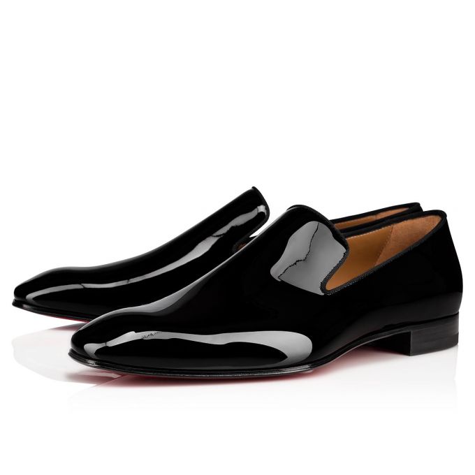 Christian Louboutin Dandelion 000 Lak Loafer Loafers Herre Sort | DK-13298