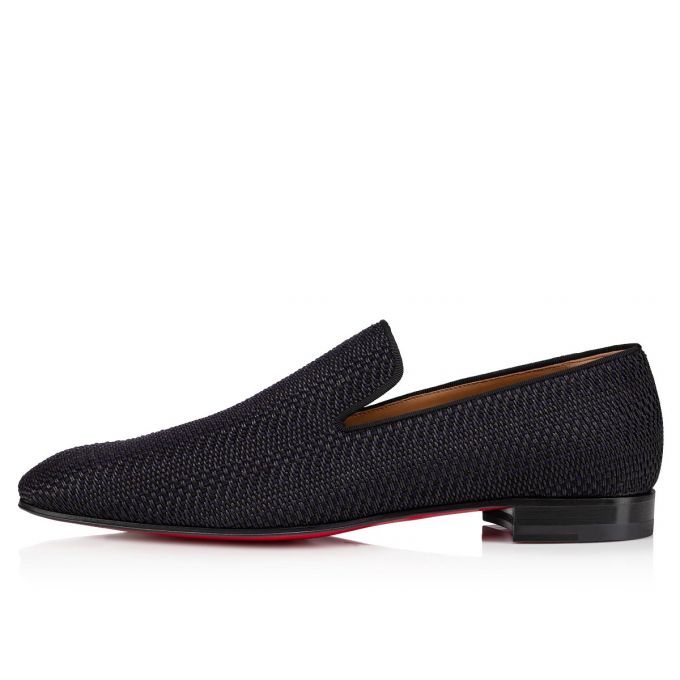 Christian Louboutin Dandelion Creative Fabric Loafer Loafers Herre Sort | DK-65072