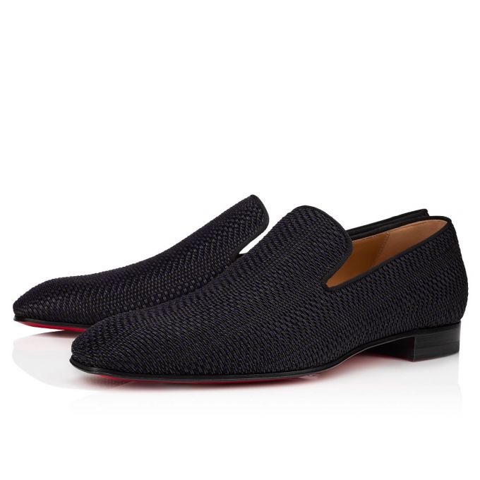 Christian Louboutin Dandelion Creative Fabric Loafer Loafers Herre Sort | DK-65072