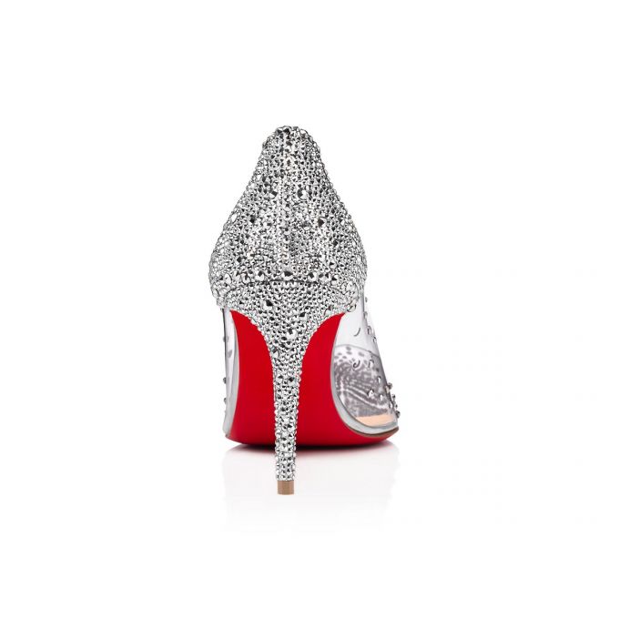 Christian Louboutin Degrastrassita 85 Pvc Pumps Pumps Dame Sølv | DK-78748