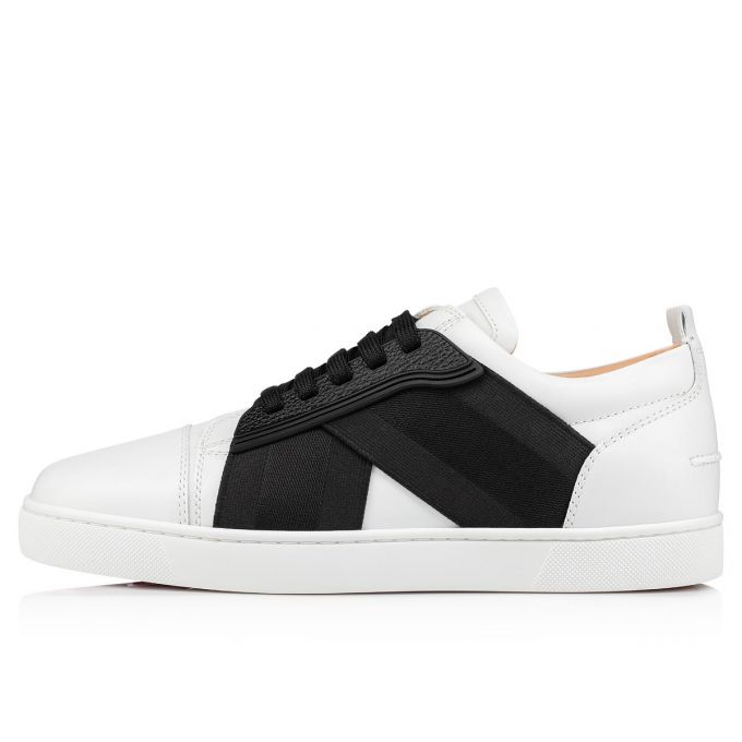 Christian Louboutin Elastikid Calf Sneakers Sneakers Herre Hvide | DK-07499