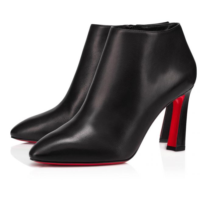 Christian Louboutin Eleonor 85 Calf Boots Støvler Dame Sort | DK-36590