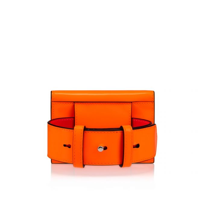 Christian Louboutin Elisa Ankle Card Holder Creative Læder Card Holder Card Holder Dame Orange | DK-44025