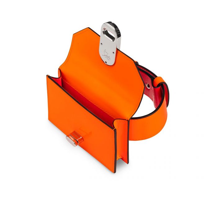 Christian Louboutin Elisa Ankle Card Holder Creative Læder Card Holder Card Holder Dame Orange | DK-44025