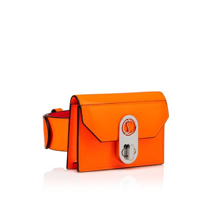 Christian Louboutin Elisa Ankle Card Holder Creative Læder Card Holder Card Holder Dame Orange | DK-44025