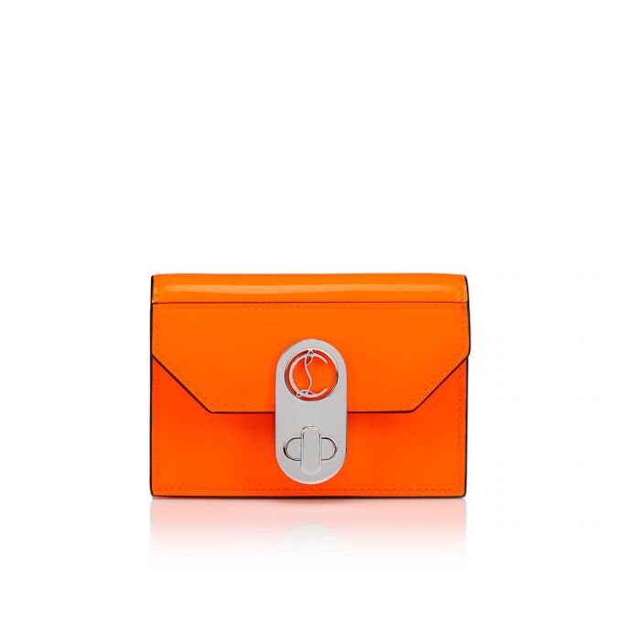 Christian Louboutin Elisa Ankle Card Holder Creative Læder Card Holder Card Holder Dame Orange | DK-44025