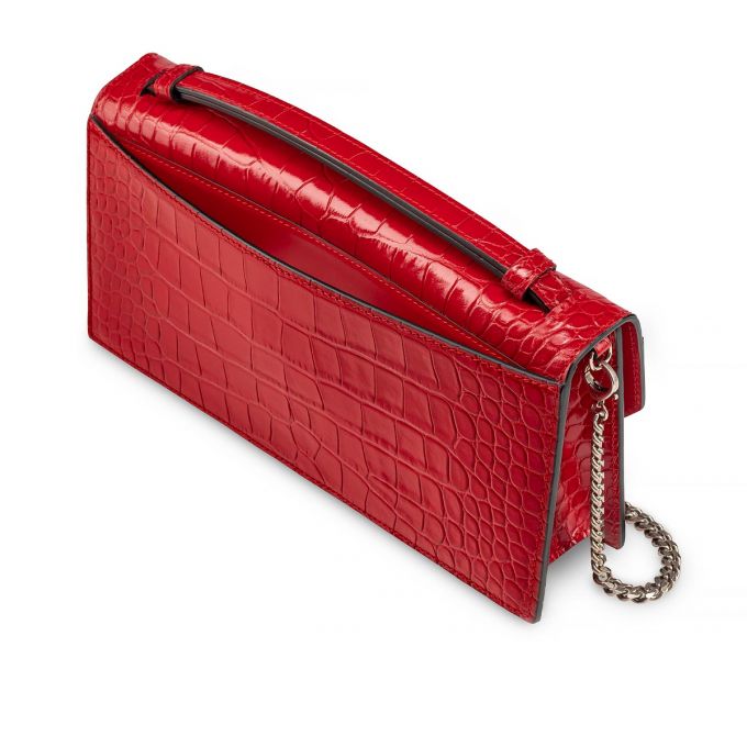 Christian Louboutin Elisa Baguette Creative Læder Evening Bags Evening Bags Dame Rød | DK-45796