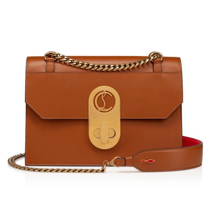 Christian Louboutin Elisa Large Coconut Classic Læder Cross Body Bags Cross Body Bags Dame Brune | DK-36725