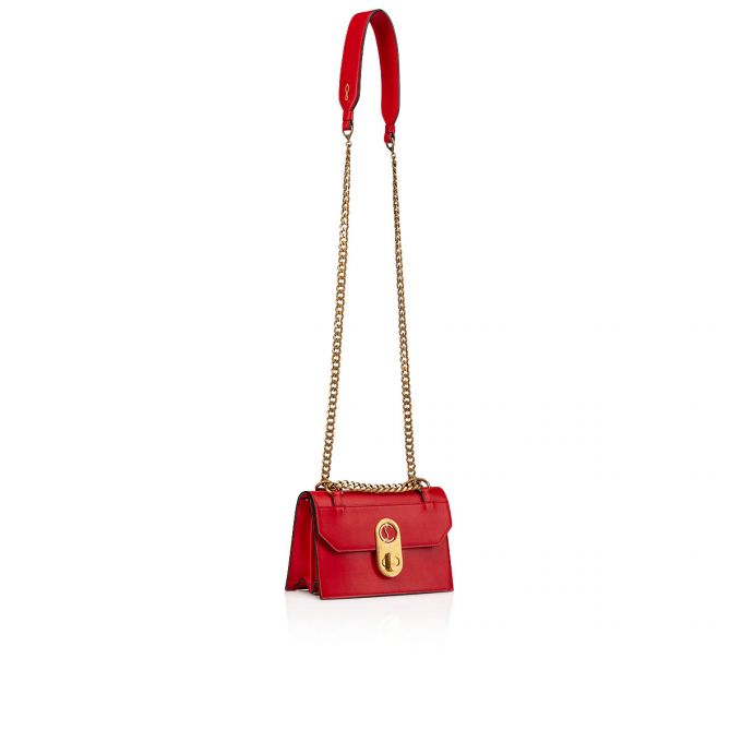 Christian Louboutin Elisa Mini Classic Læder Cross Body Bags Cross Body Bags Dame Rød | DK-21551