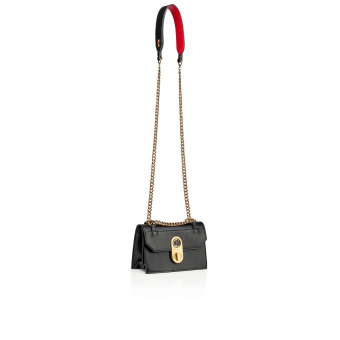 Christian Louboutin Elisa Mini Classic Læder Cross Body Bags Cross Body Bags Dame Sort | DK-71579