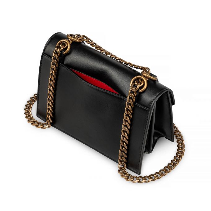 Christian Louboutin Elisa Mini Classic Læder Cross Body Bags Cross Body Bags Dame Sort | DK-71579