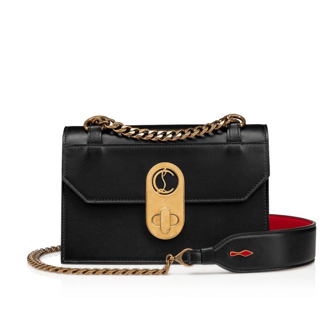 Christian Louboutin Elisa Mini Classic Læder Cross Body Bags Cross Body Bags Dame Sort | DK-71579