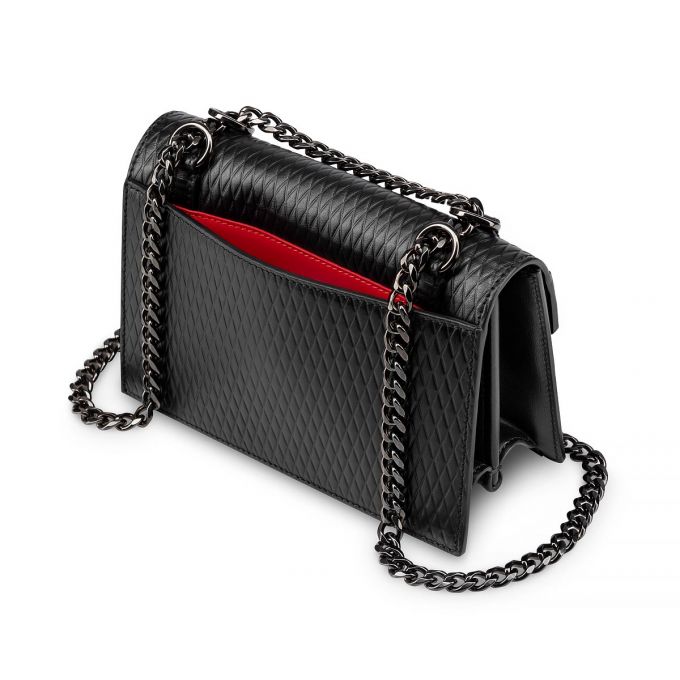 Christian Louboutin Elisa Mini Creative Læder Cross Body Bags Cross Body Bags Dame Sort | DK-17368